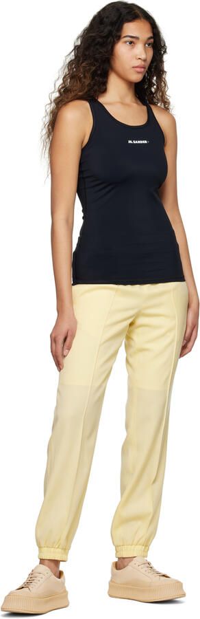 Jil Sander Beige Leather Sneakers - Picture 4