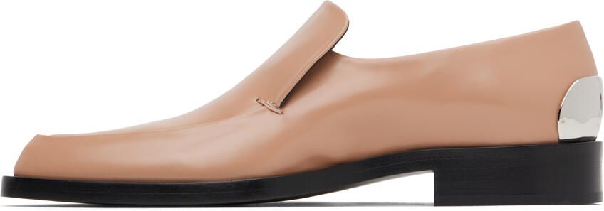 Jil Sander Beige Pointed Toe Loafers - Picture 3