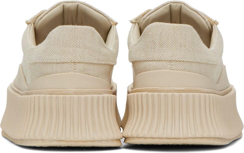 Jil Sander Beige Vulcanized Sneakers