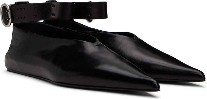 Jil Sander Black Ballerina Loafers - Picture 2