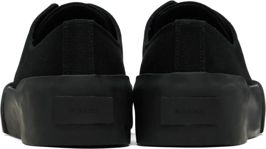 Jil Sander Black Canvas Sneakers