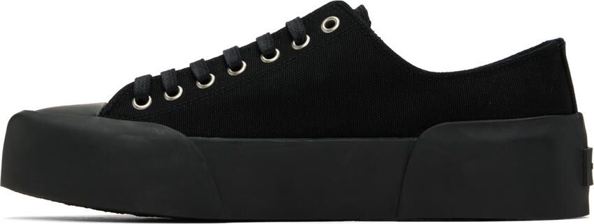 Jil Sander Black Canvas Sneakers - Picture 3