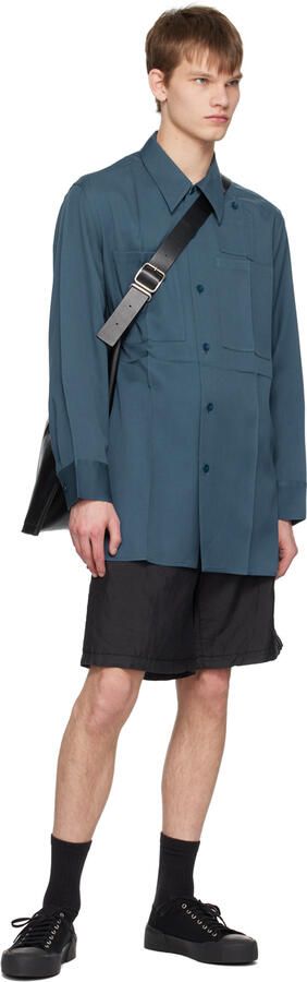 Jil Sander Black Canvas Sneakers - Picture 4