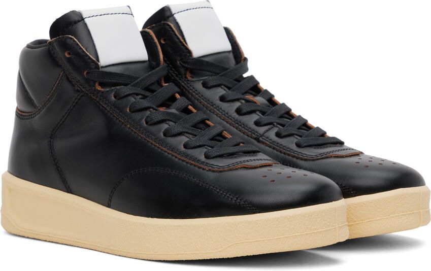 Jil Sander Black High-Top Sneakers - Picture 2
