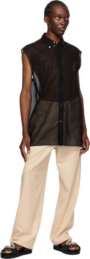 Jil Sander Black Hiking Cord Sandals - Picture 3