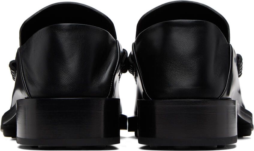 Jil Sander Black Leather Loafers