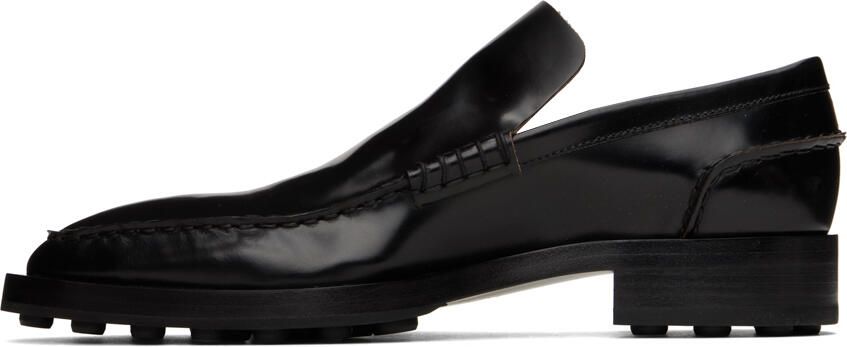 Jil Sander Black Leather Loafers - Picture 3