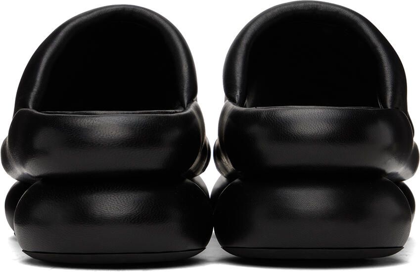 Jil Sander Black Padded Sandals