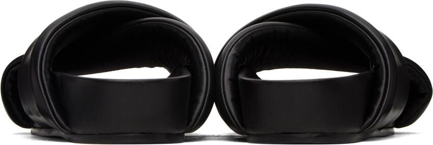 Jil Sander Black Padded Sandals - Picture 5