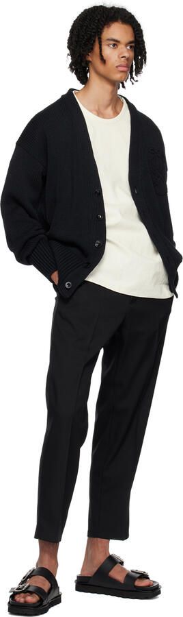 Jil Sander Black Pin-Buckle Slides - Picture 4