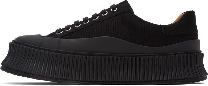 Jil Sander Black Platform Sneakers - Picture 3
