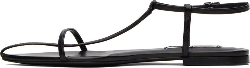 Jil Sander Black Pointed Toe Sandals - Picture 4