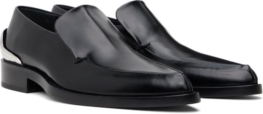 Jil Sander Black Pointed Toe Loafers - Picture 2