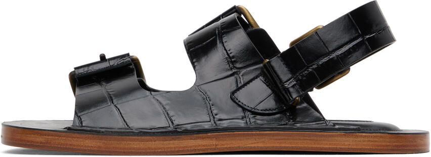 Jil Sander Black Slingback Sandals - Picture 4