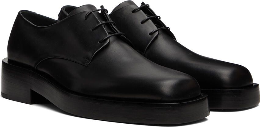 Jil Sander Black Square Toe Derbys - Picture 2