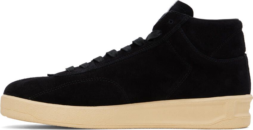 Jil Sander Black Suede High-Top Sneakers - Picture 3