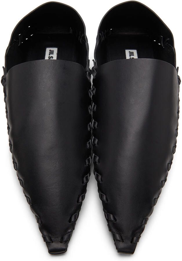 Jil Sander Black Tuscon Slippers