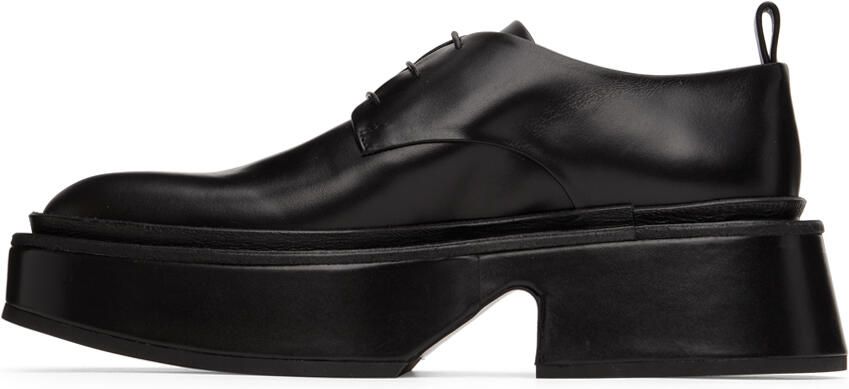Jil Sander Black Wedge Lace-Ups - Picture 3
