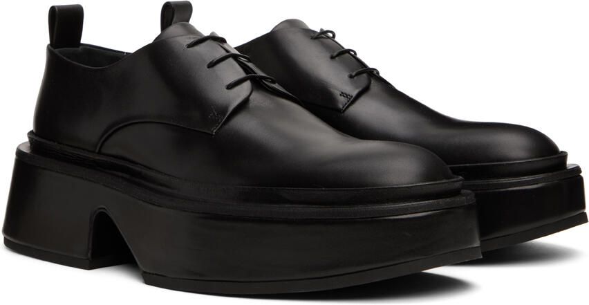 Jil Sander Black Wedge Lace-Ups - Picture 2