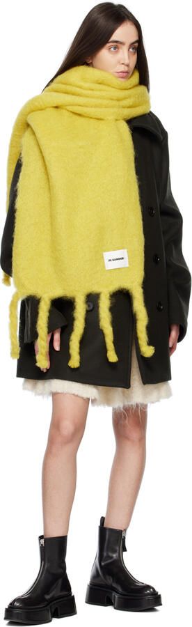 Jil Sander Black Wedge Platform Boots - Picture 4