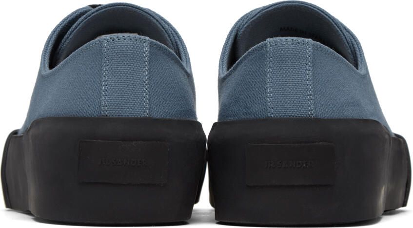 Jil Sander Blue Platform Sneakers - Picture 5