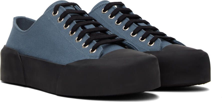 Jil Sander Blue Platform Sneakers