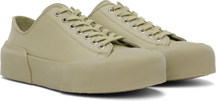 Jil Sander Green Low-Top Sneakers - Picture 2