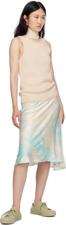 Jil Sander Green Low-Top Sneakers - Picture 4