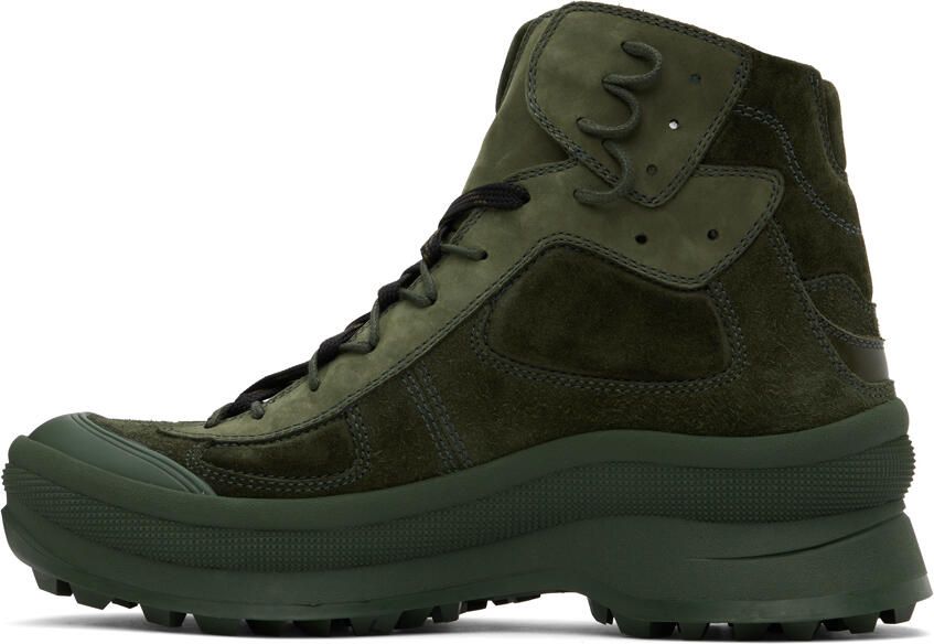 Jil Sander Green Padded Boots - Picture 3
