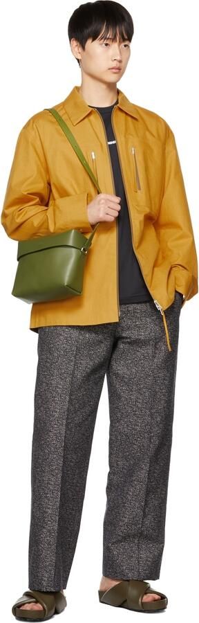 Jil Sander Khaki Oversize Wrapped Slides - Picture 3