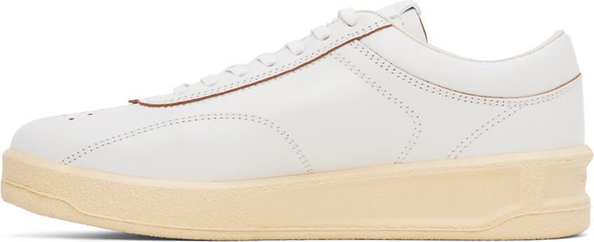Jil Sander Off-White Low-Top Sneakers - Picture 3