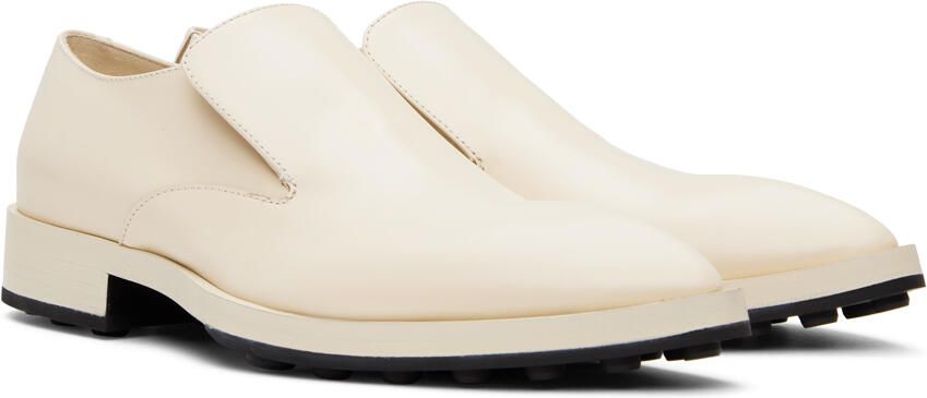 Jil Sander Off-White Pointed Loafers - Picture 2