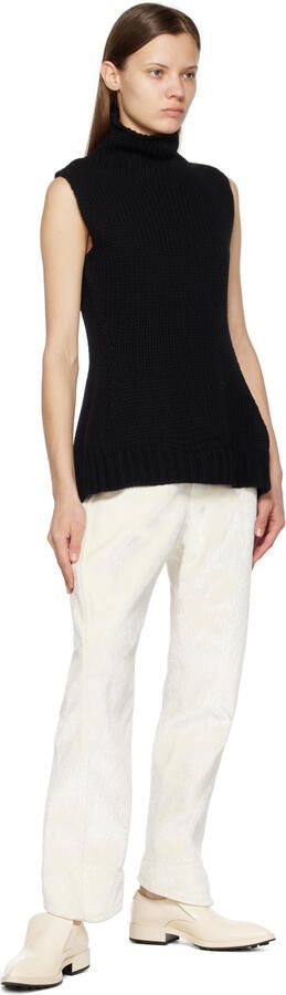 Jil Sander Off-White Pointed Loafers - Picture 4