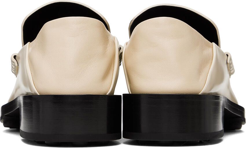 Jil Sander Off-White Pointed Toe Loafers