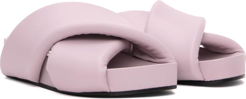 Jil Sander Purple Oversized Wrapped Sandals
