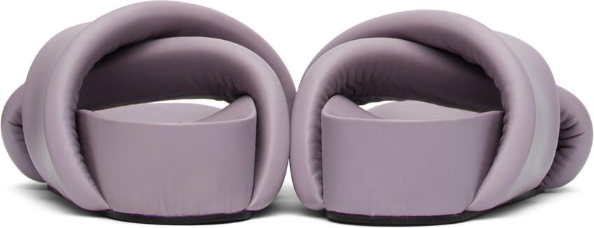 Jil Sander Purple Padded Slides - Picture 3