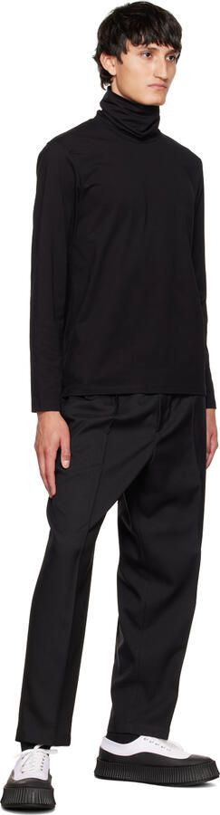 Jil Sander White Canvas Platform Sneakers - Picture 4