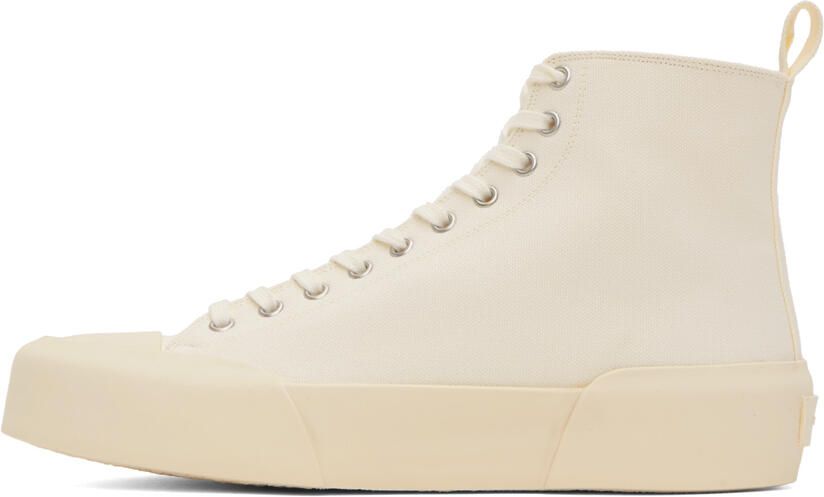 Jil Sander White High-Top Sneakers - Picture 3