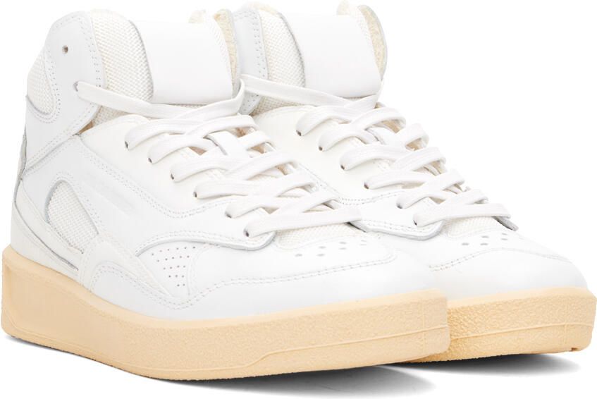 Jil Sander White High-Top Sneakers - Picture 2