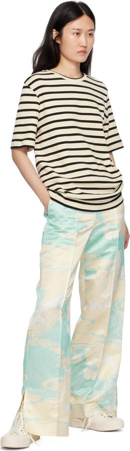 Jil Sander Off-White Cap Toe High-Top Sneakers - Picture 4