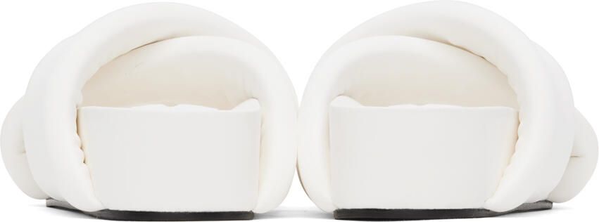 Jil Sander White Oversized Wrapped Sandals - Picture 4