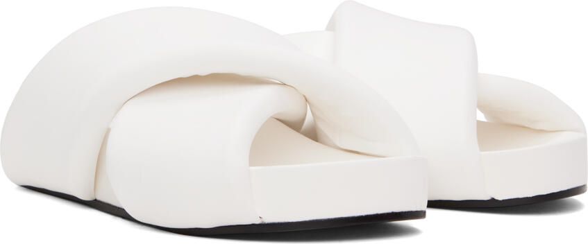 Jil Sander White Oversized Wrapped Sandals