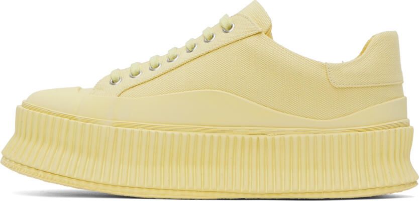 Jil Sander Yellow Platform Sneakers - Picture 2