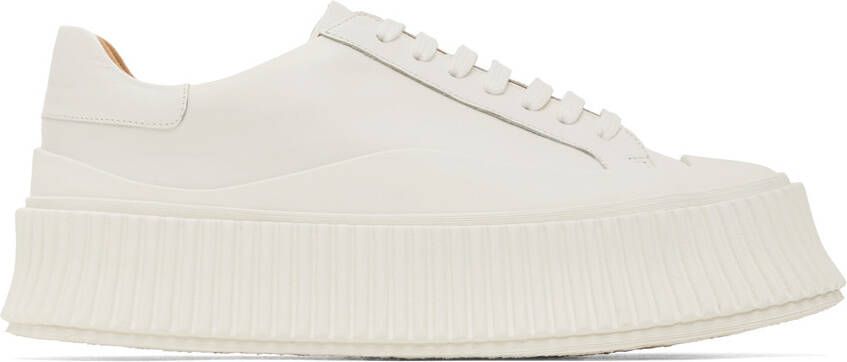 Jil Sander Off-White Agnellato Oversize Sole Sneaker
