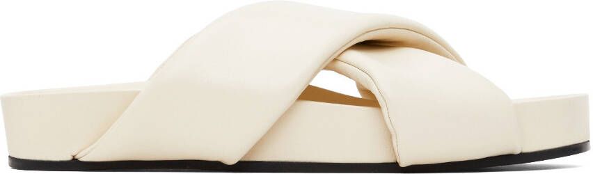 Jil Sander Off-White Criss-Cross Sandals - Picture 5
