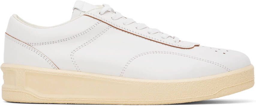 Jil Sander Off-White Low-Top Sneakers - Picture 5