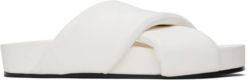 Jil Sander Off-White Padded Slides - Picture 5
