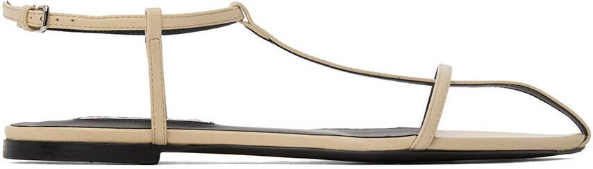 Jil Sander Off-White Pointed Toe Sandals - Picture 5