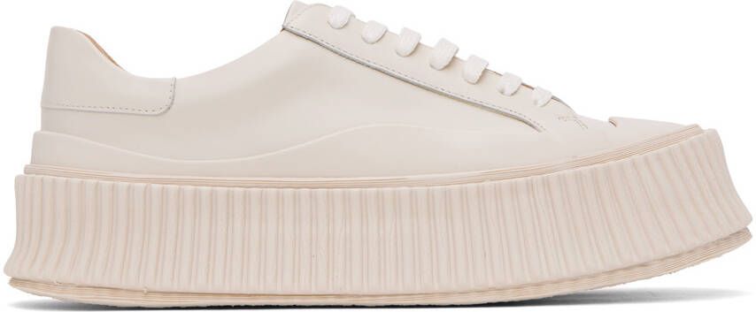 Jil Sander Off-White Vulcanized Sneakers - Picture 5