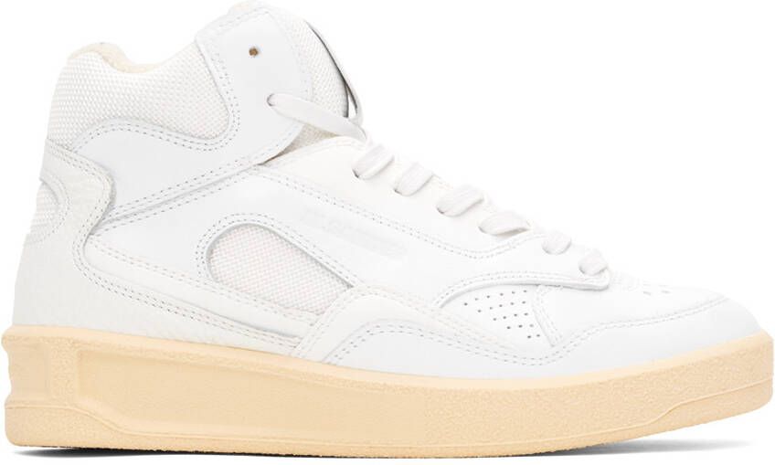 Jil Sander White High-Top Sneakers - Picture 5